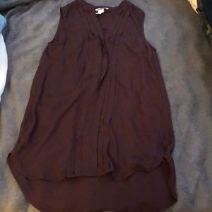 Size 4 long sleeveless top